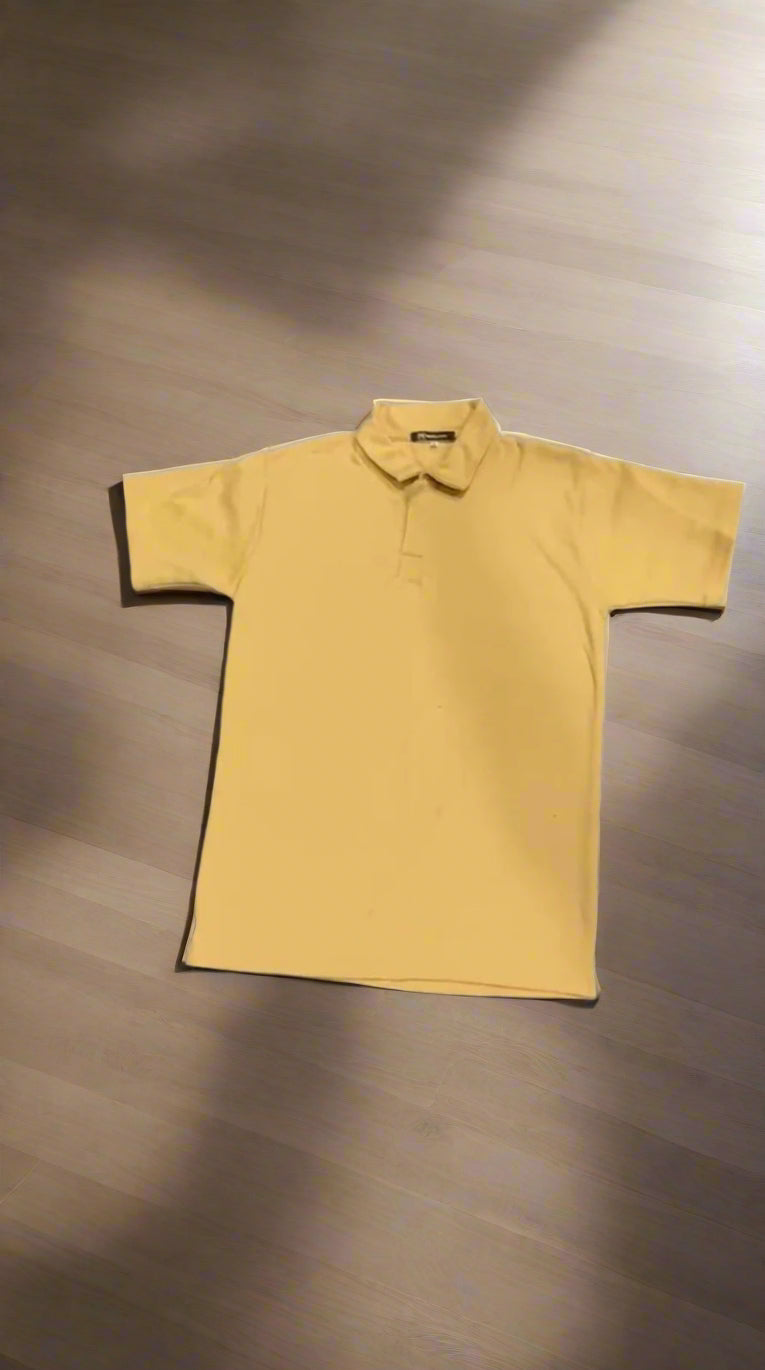 Mustard Knitted Polo Shirt